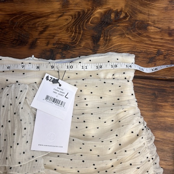 Sabina Musayev Fiora Skirt. Ivory with black polka dots. Small and Large. NWT. - Picture 10 of 10